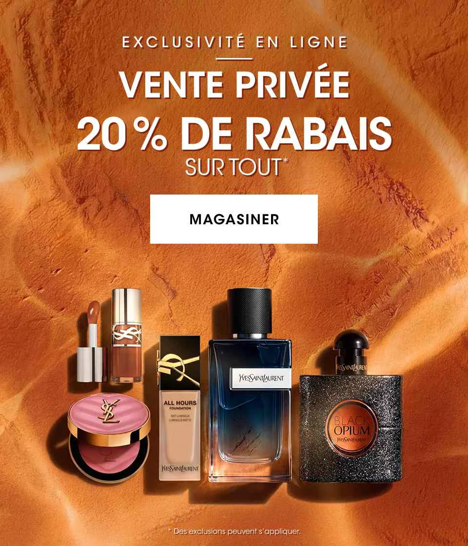 20% DE RABAIS SUR TOUT