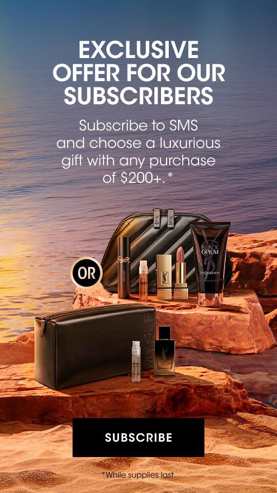 Gift with purchase on $200+if you subscribe