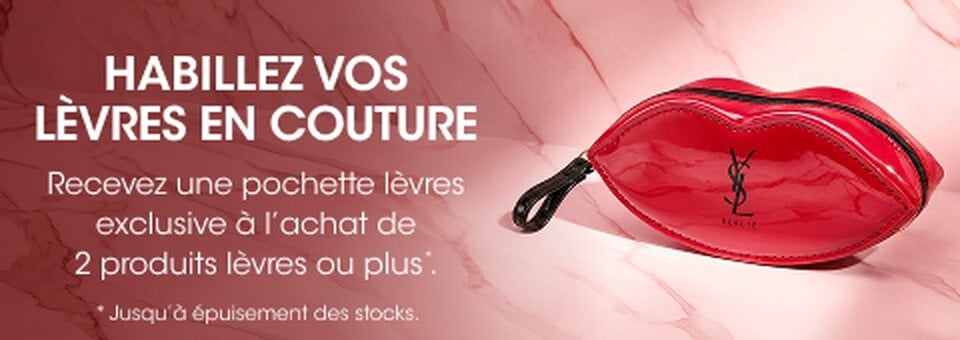 POCHETTE LEVRES EN CADEAU A L'ACHAT DE 2+ PRODUITS POUR LES LEVRES