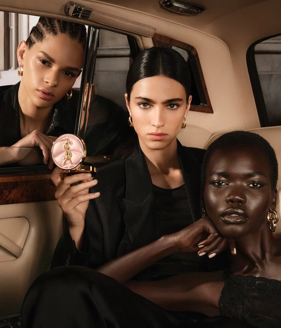 YSL MODELS AND THE NEW SKIN AFFAIR