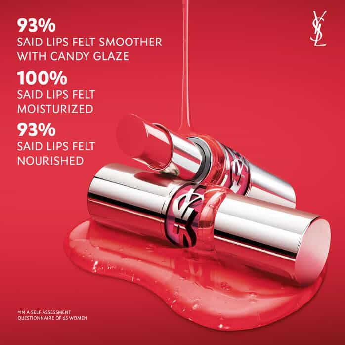 Rouge Volupt Candy Glaze Lipstick Lip Makeup YSL Beauty