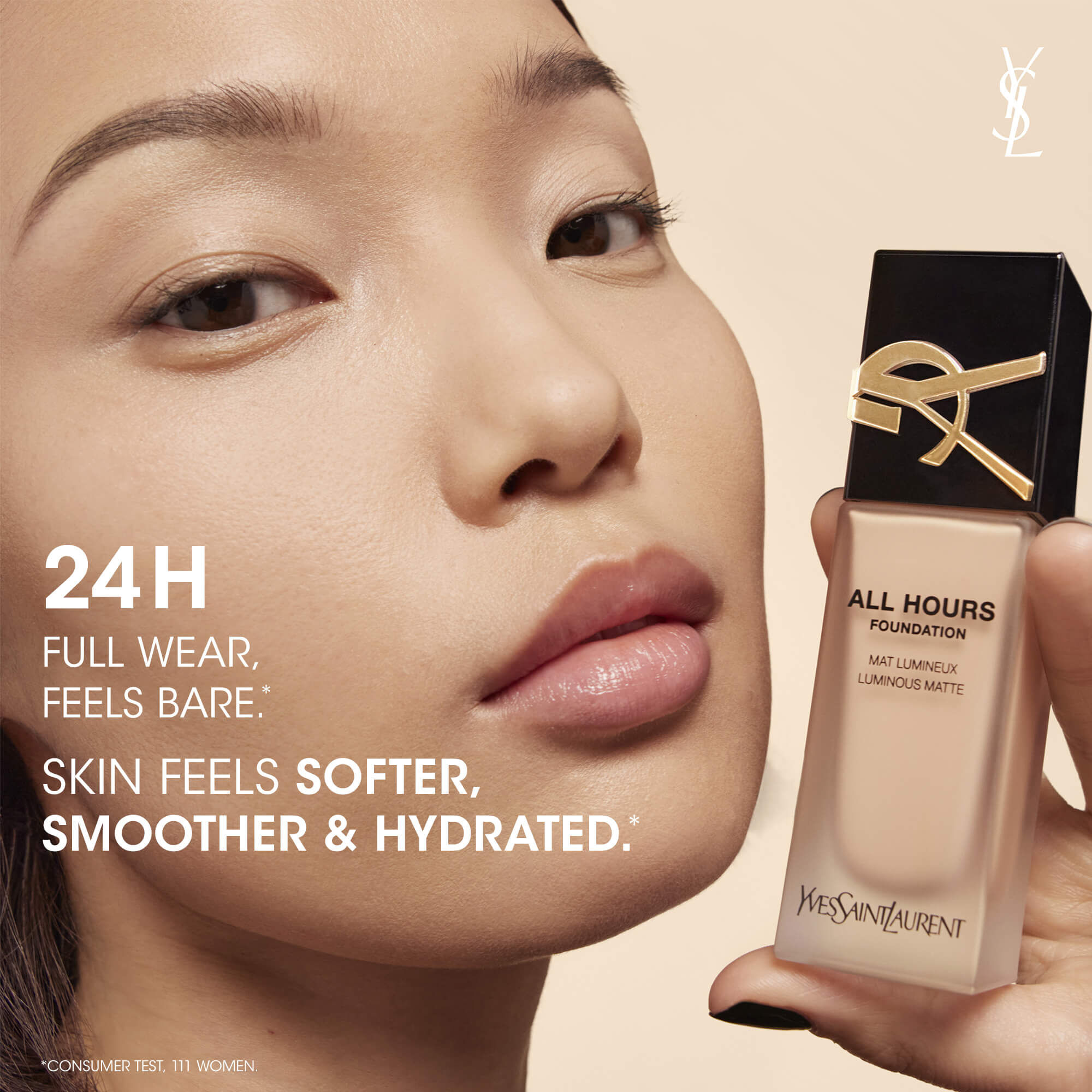 All Hours Foundation Luminous Matte 24H Longwear YSL Beauty