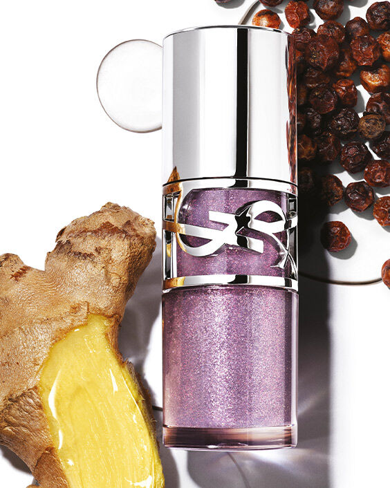 YSL Loveshine Lip Oil Gloss Packshot and Ingredients : ginger and pepper oils